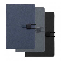 Caderno de anotações com elástico
