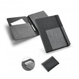 Capa com caderno