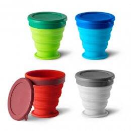 Copo de viagem em silicone 240 mL