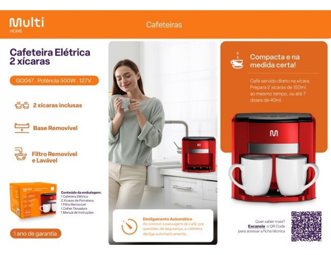 Cafeteira Multilaser
