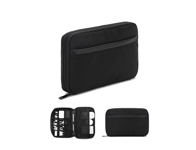 Bolsa organizadora espa�osa para acess�rios tecnol�gicos