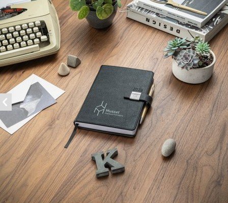 Agenda A5 em PU (58% reciclado)