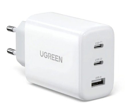 Carregador R�pido 65w Gan Ugreen 2 Usb-c 1 Usb-a Port�til 5.0 Avalia��o 5.0 de 5. 6 opini�es. (6)