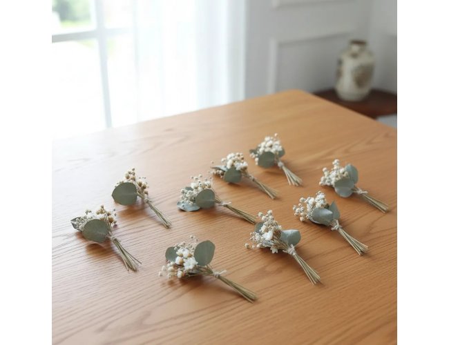 Kit Mini Buque Com Flores Secas Para Embalagens