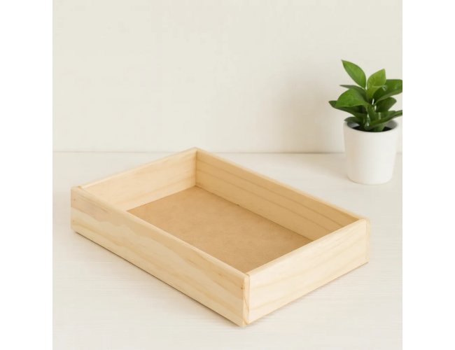 10 Bandeja Madeira Pinus 32x22x6cm