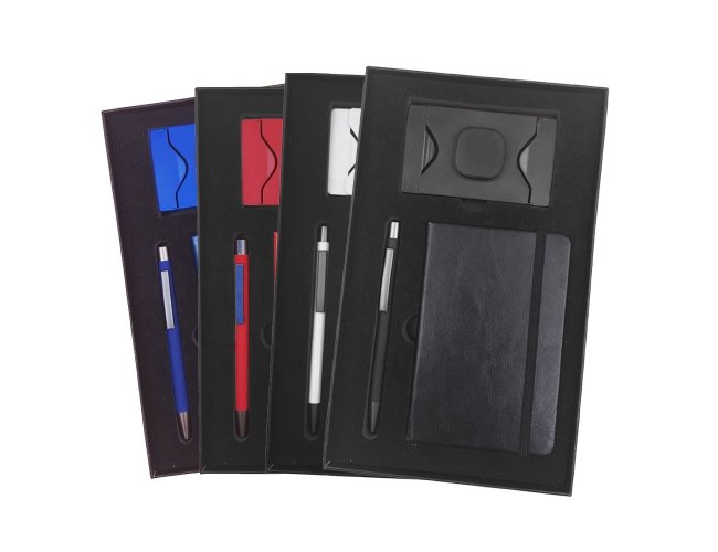 Kit Caderneta + Caneta + Porta Cart�o + Embalagem